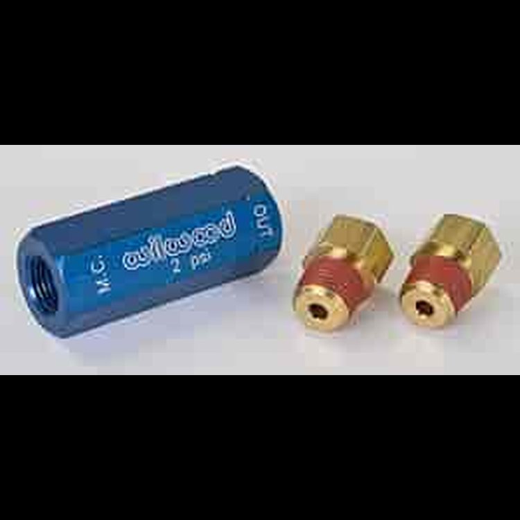 Residual Brake Pressure Valve 2 psi