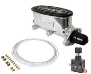 Aluminum Master Cylinder Kit Tandem Chamber