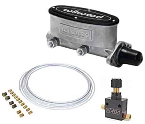 Aluminum Master Cylinder Kit Tandem Chamber