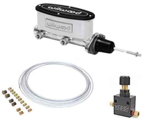 Aluminum Master Cylinder Kit Tandem Chamber
