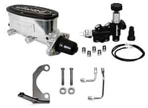 Aluminum Master Cylinder Kit with Proportioning Valve Includes: Aluminum Master Cylinder