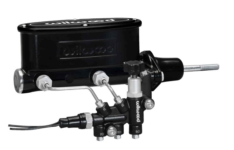 Aluminum Tandem Master Cylinder Kit Black E-Coat Finish