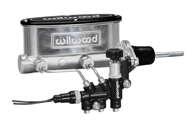 Aluminum Tandem Master Cylinder Kit [Ball Burnished (Polished) Finish]