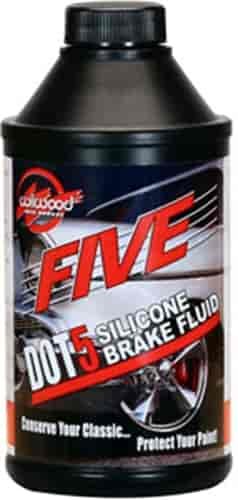 FIVE Silicone Brake Fluid Six 12-ounce Bottles