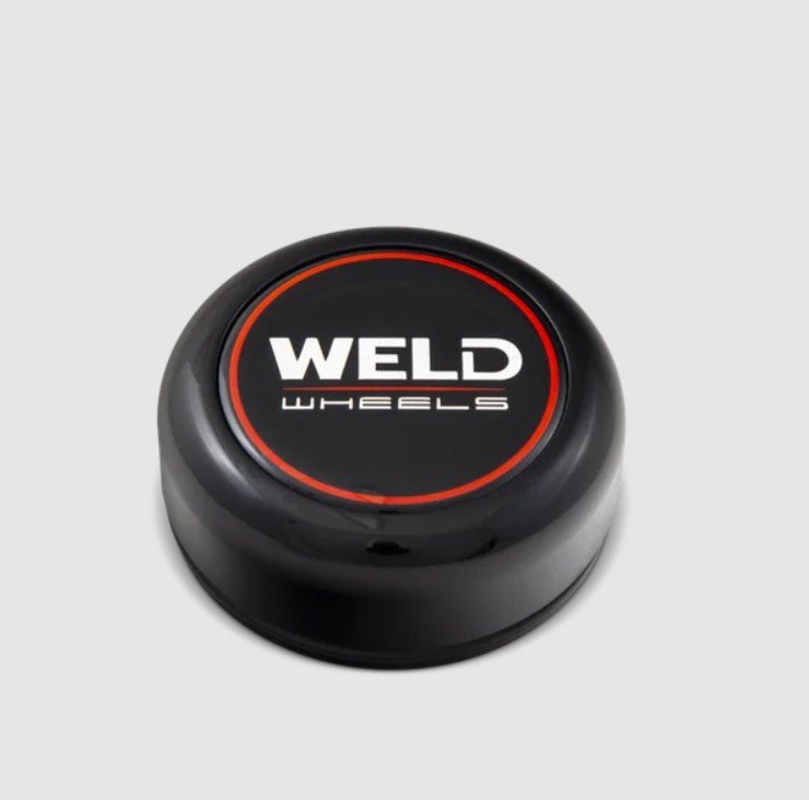 Push-Through Dome Wheel Center Cap [Aluminum, Gloss Black, 3.3 in.] 10S1015GBGBC