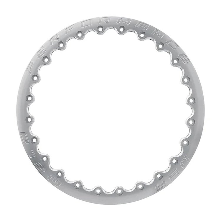 10SBLRA17GMC 17 in. Beadlock Ring, Gloss Machined