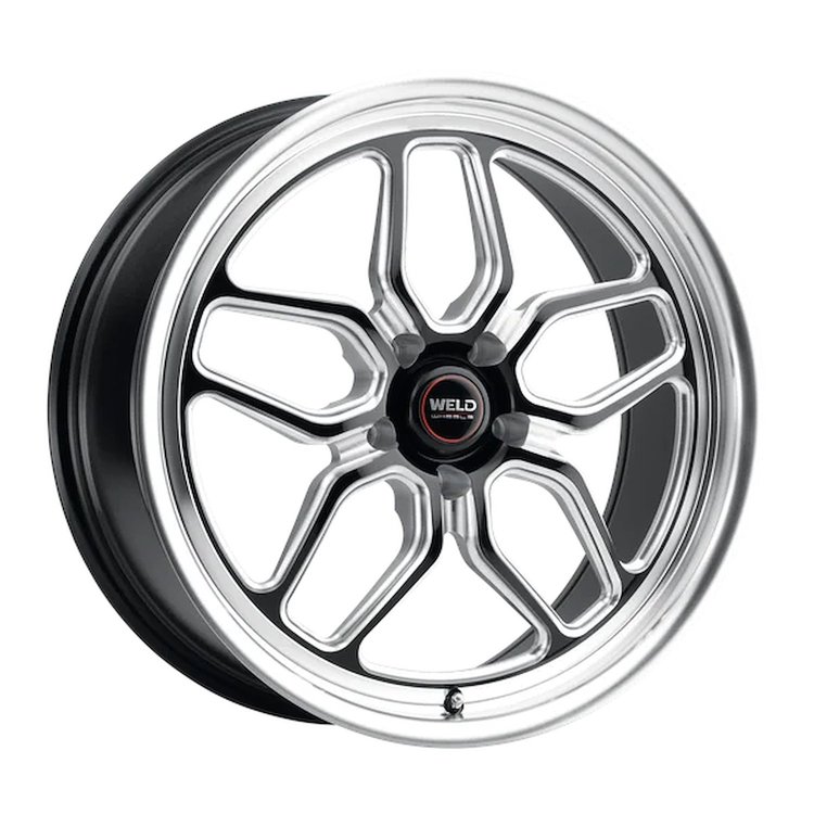 S1520C067N38 Laguna Drag Series Wheel [Size: 20"x5"] Gloss Black Milled Finish