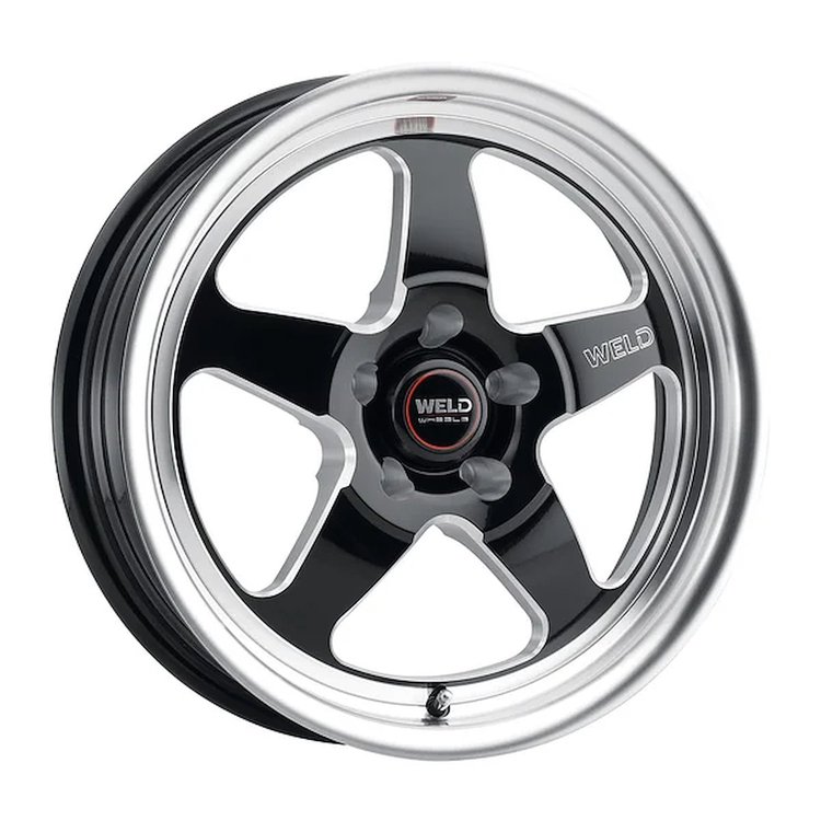 S1558C045N23 Ventura Drag Series Wheel [Size: 18"x5"] Gloss Black Milled Finish