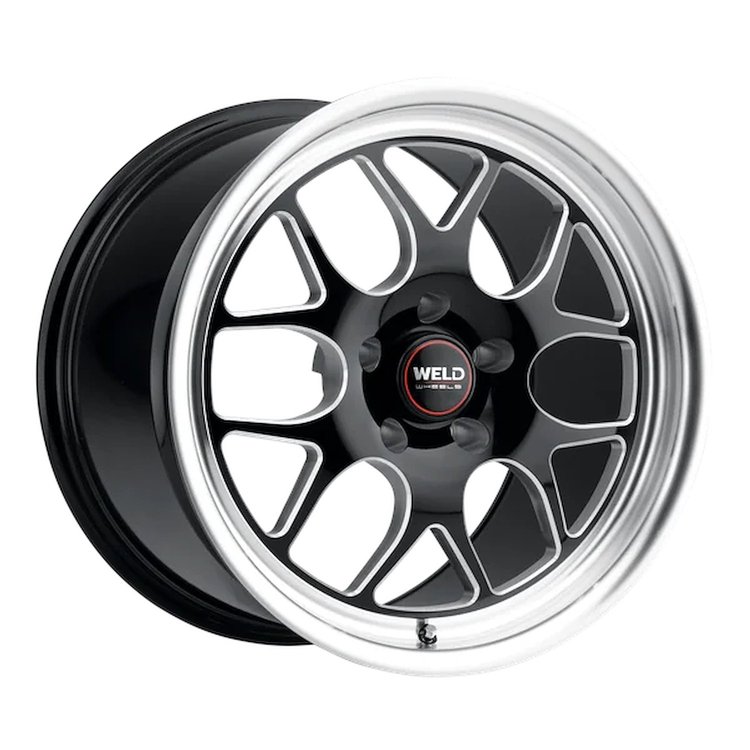 S1608C045N23 Solana Drag Front Wheel [Size: 18"x5"] Gloss Black Milled Finish