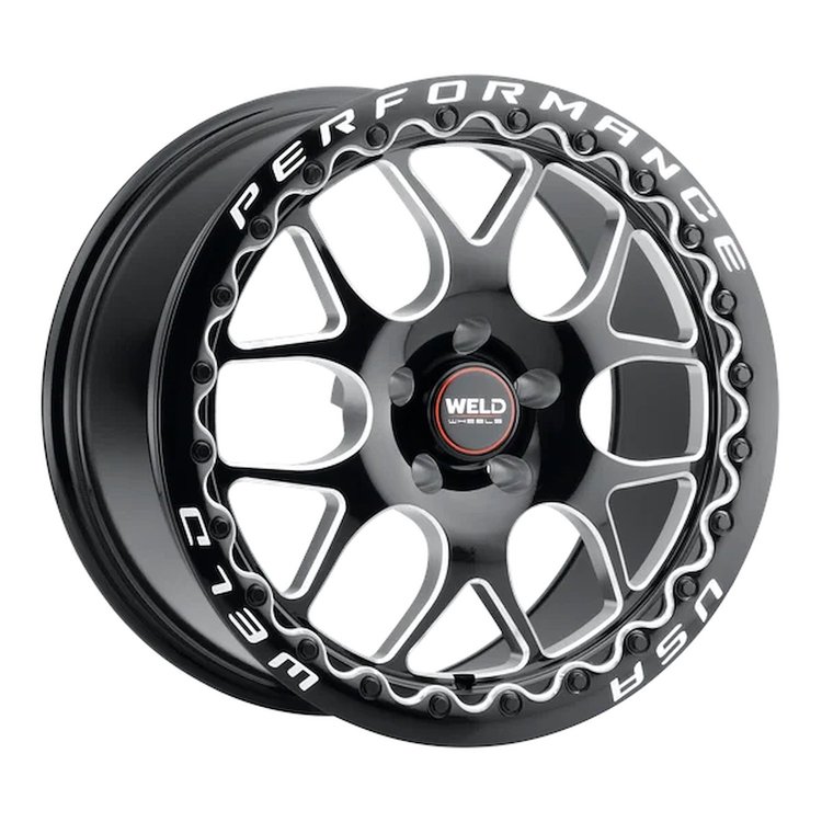 S91000575P38 Solana Beadlock Series Wheel [Size: 20"x10.5"] Gloss Black Milled Finish