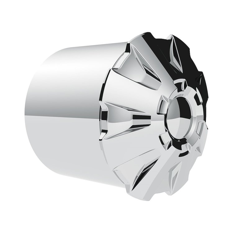 10338 Rubicon Rear Axle Cover Kit With 33 mm Thread-On Nut Covers, Chrome