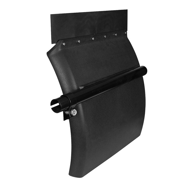 10714 24 in. x 24 in. Competition Series Heavy Duty Black Poly Quarter Fender Set