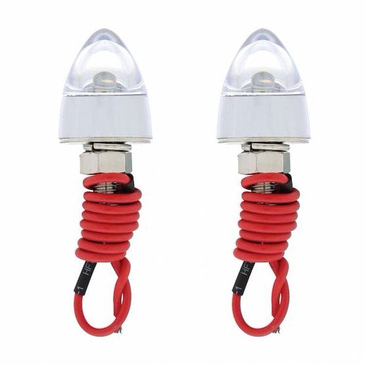 CHROME 1 LED BULLET FASTE