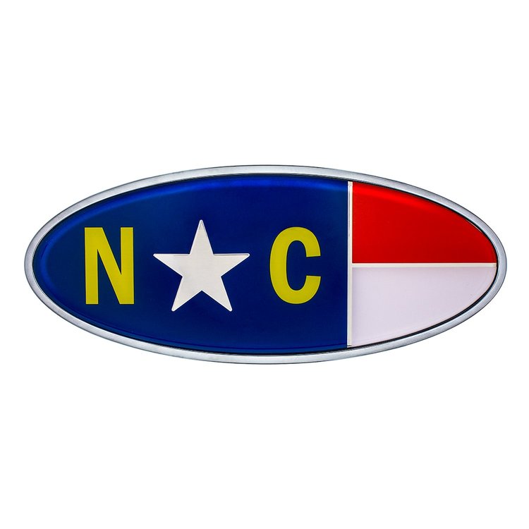 10975 Die Cast North Carolina Flag Emblem