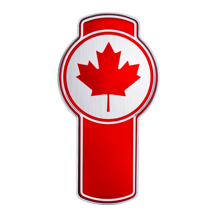 10978 Chrome Die Cast Canada Flag Emblem
