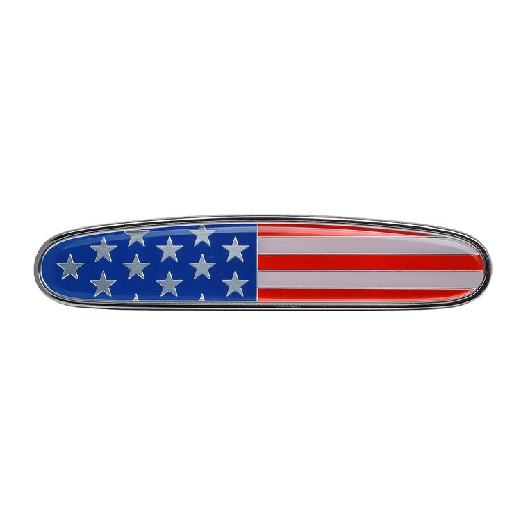 11003 USA Flag Emblem for Freightliner Hood