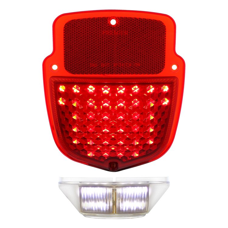 110142 38 LED Tail Light With 12 LED License Plate Light For 1953-56 Ford Truck - L/H