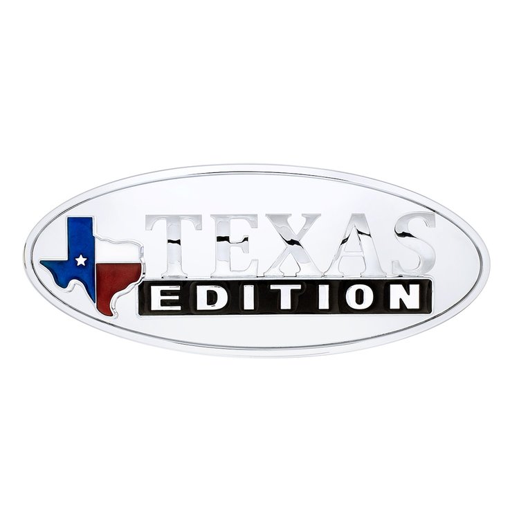 11017 Chrome Oval Emblem - in.Texas Edition in.