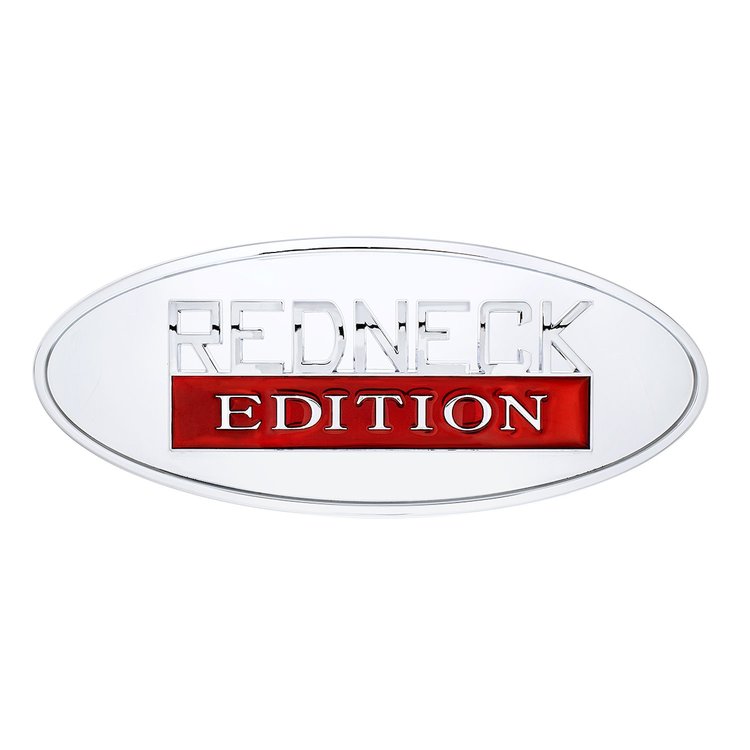 11019 Chrome Oval Emblem - in.Redneck Edition in.