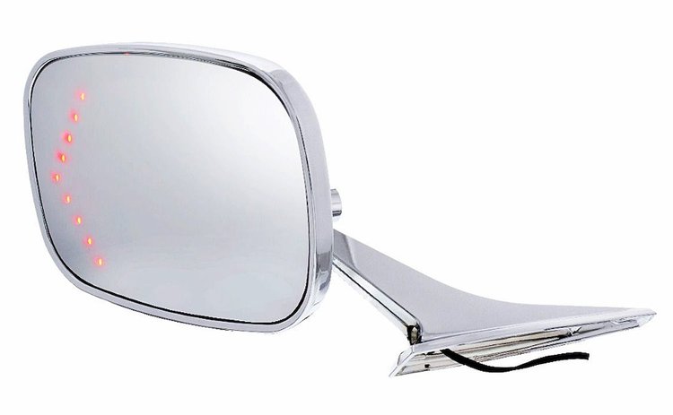 Door Mirror Assembly 1968-1972 Chevy Car With LED Turn Signal