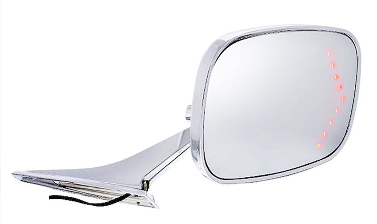 Door Mirror Assembly 1968-1972 Chevy Car With LED Turn Signal