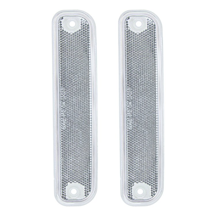 110541 Side Marker Light With Stainless Steel Trim For 1973-80 Chevy Truck, Clear Lens (Box of 2)
