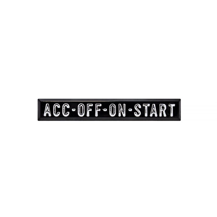 110694 ACC-OFF-ON-START Ignition Plate for 1967-72 Chevy & GMC Truck