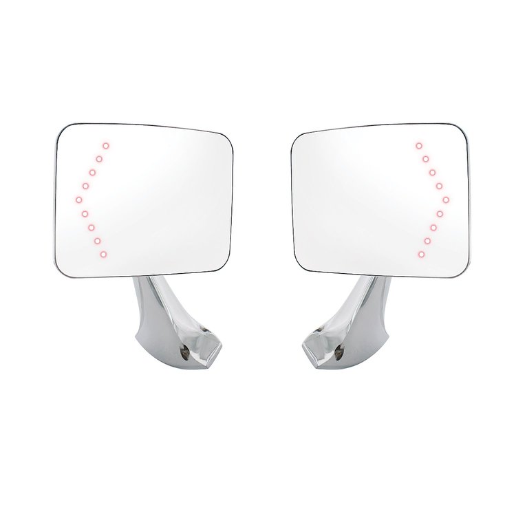 110749 Exterior Mirror Bundle With LED Turn Signal for 1970-1972 Chevy & GMC Truck (Pair)