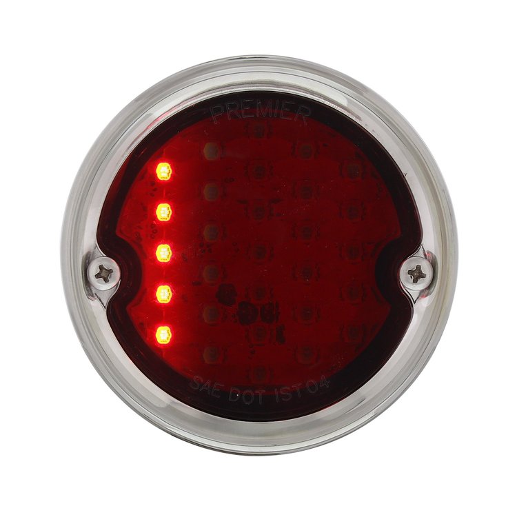 110767 LED Sequential Tail Light Assembly With Black Housing For 1954-59 Chevy & GMC Truck