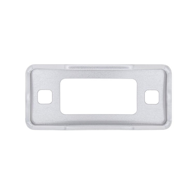 110772 Clear Anodized Billet Aluminum Side Marker Bezel With Raised Side Protection For 1970-77 Ford Bronco