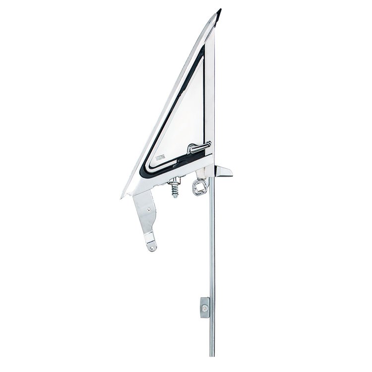 110786 Vent Window Assembly With Clear Tinted Glass For 1968 Ford Mustang - R/H