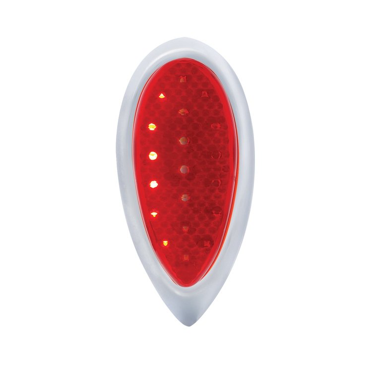 110797 1938-39 Ford Car Style LED Sequential Tail Light With Chrome Flush Mount Bezel