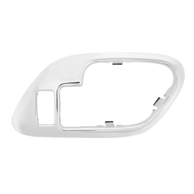 111048 Chrome Plastic Interior Door Handle Bezel With Door Lock Hole, For 1995-2002 Chevrolet/GMC Truck-L/H