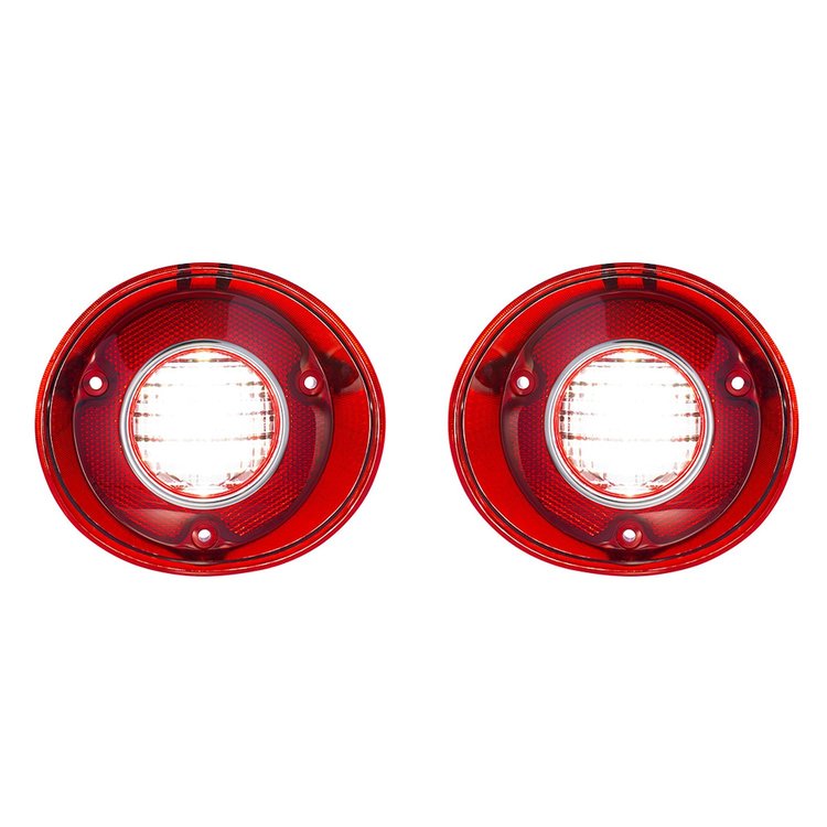 111127 34 White LED Backup Tail Light Fits 1972 Chevy Chevelle SS, Malibu Models