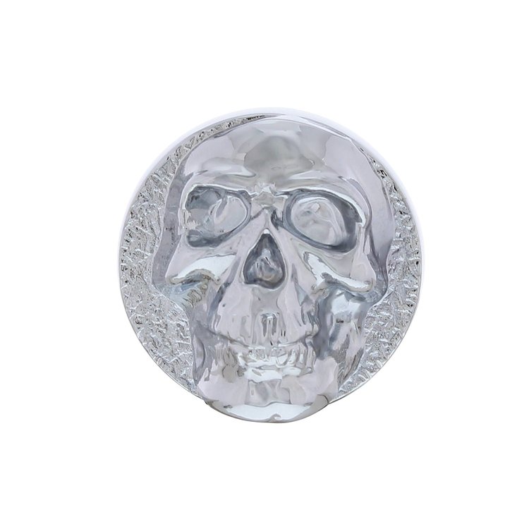 CHROME SKULL DASH KNOB