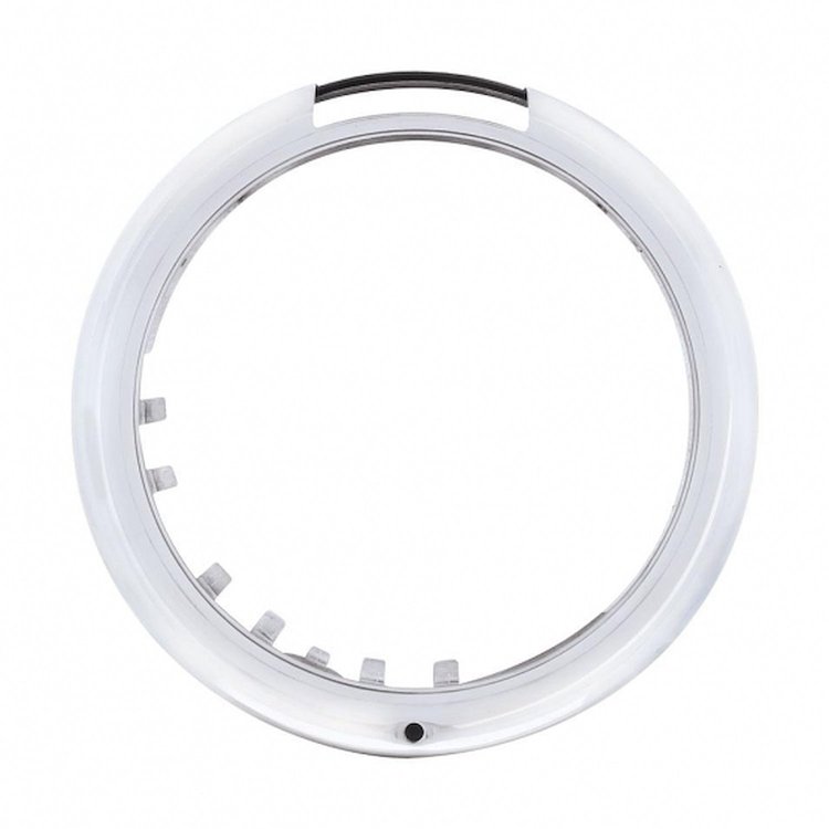 30397 Stainless Steel in.Classic in. Headlight Bezel With LED Turn Signal Cutout