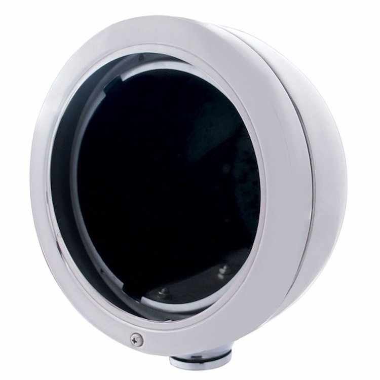 30409 Stainless Steel in.BULLET in. Classic Headlight Housing - No Turn Signal