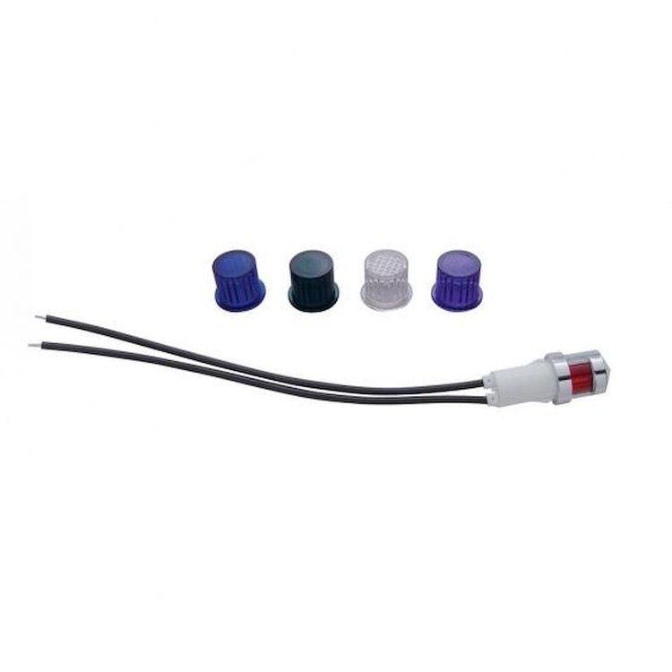 CHROME PLASTIC DASH LIGHT