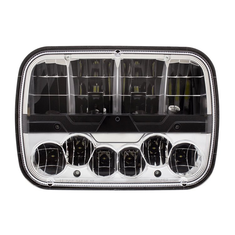 31087 ULTRALIT High Power LED 5 in. x 7 in. Headlight With Polycarbonate Lens & Housing