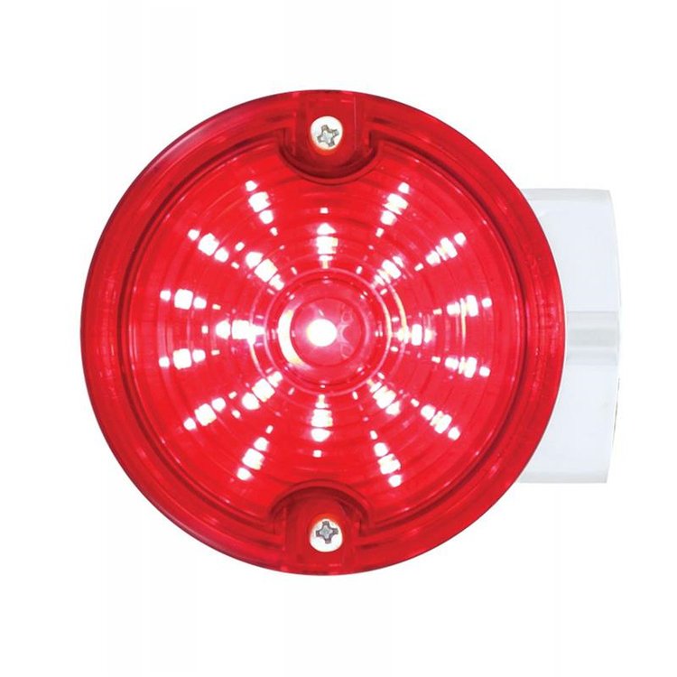 21 RED LED 3 1/4 ROUND HA