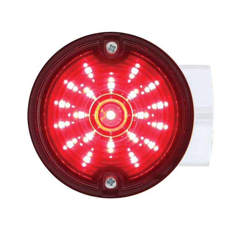 21 RED LED 3 1/4 ROUND HA