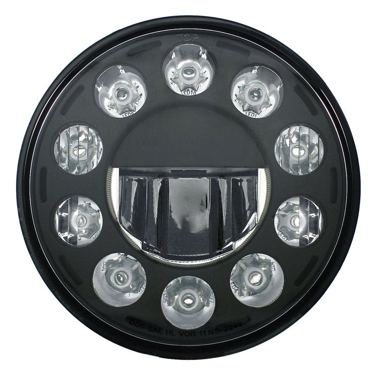 7 ROUND LED CRYSTAL HEADL