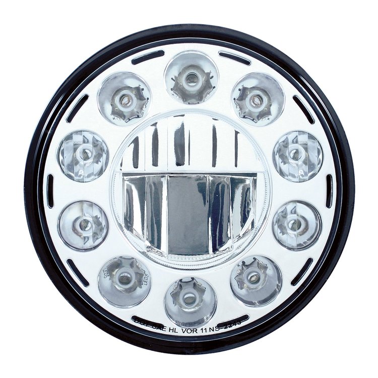 7 ROUND LED CRYSTAL HEADL