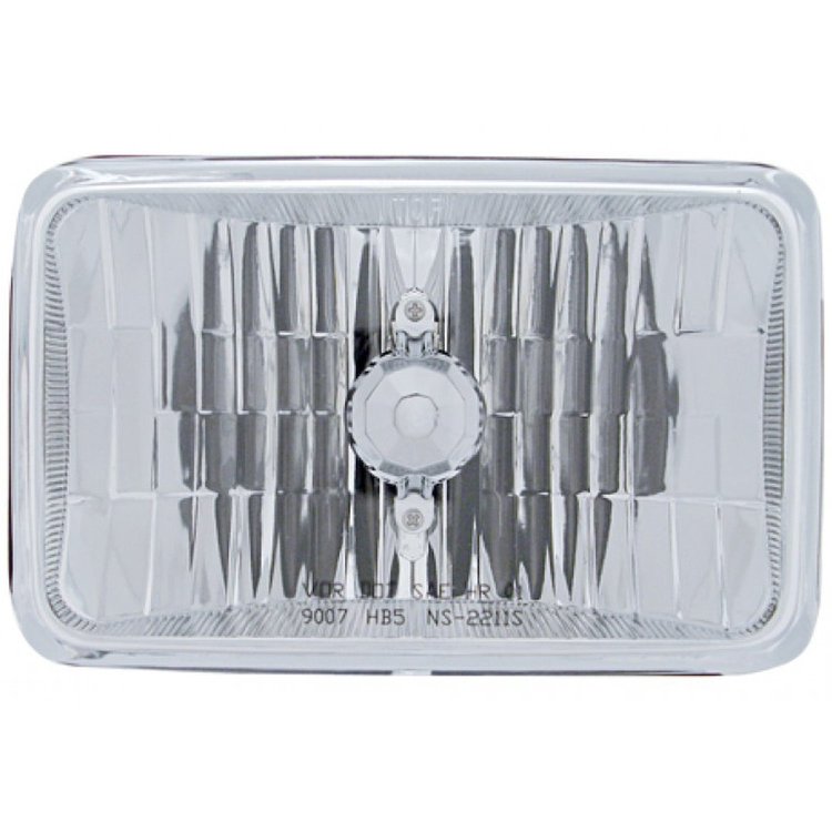 Crystal Rectangle Headlight 4" x 6"
