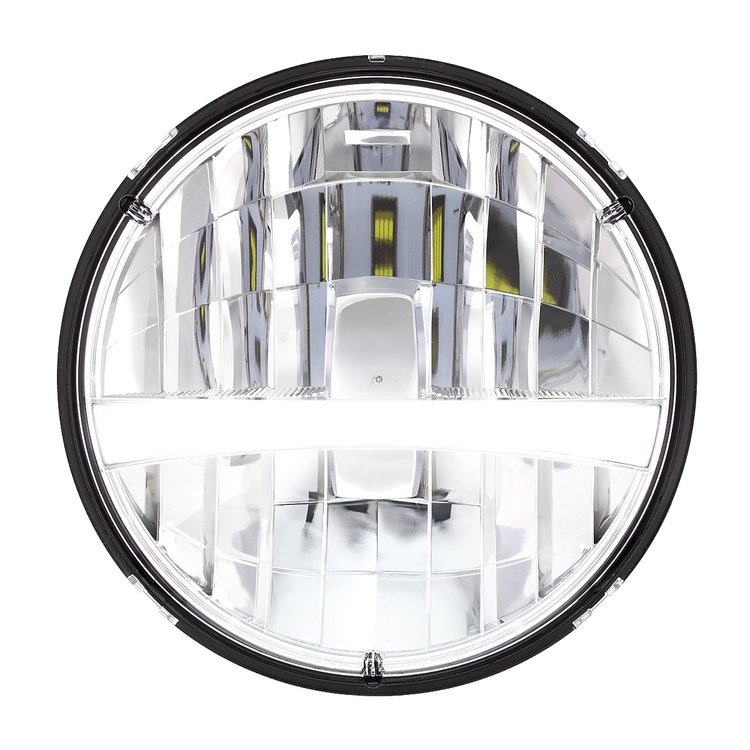 31459 ULTRALIT High Power LED 7 in. Headlight With Turn Signal & White Position Light Bar