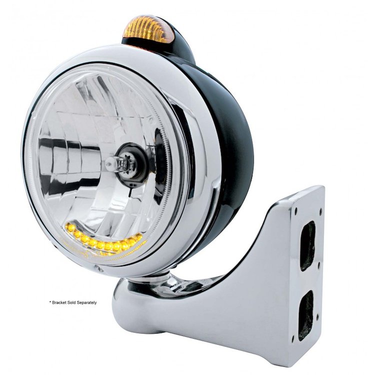 BLACK GUIDE HEADLIGHT W/