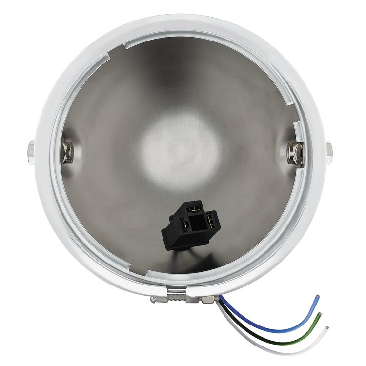 32053 Chrome 5-3/4 in. Motorcycle Headlight Housing Only - Side Mount