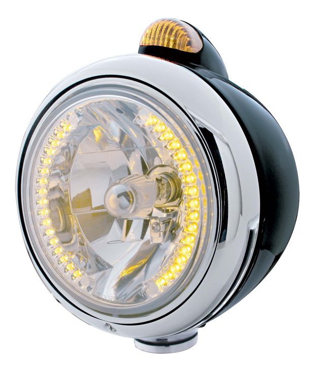 BLACK GUIDE HEADLIGHT W/