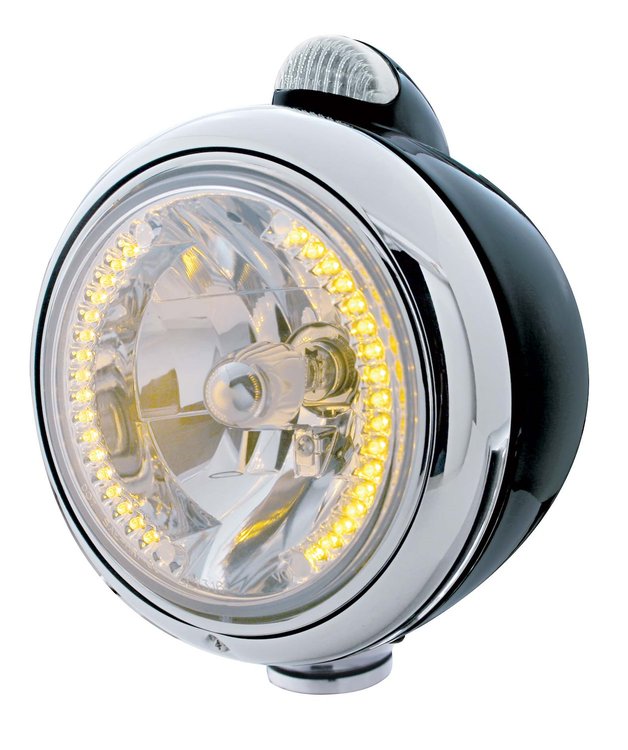 BLACK GUIDE HEADLIGHT W/