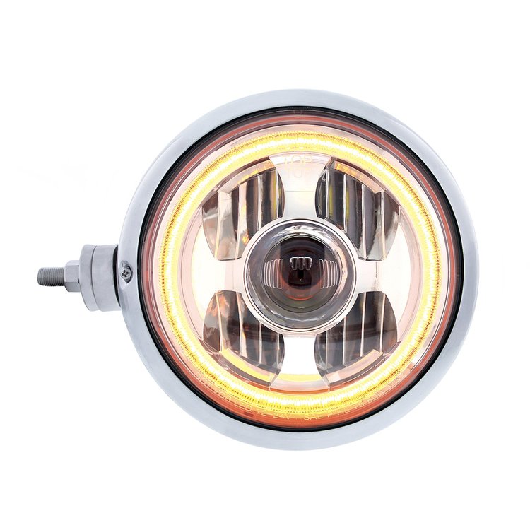 32844 Guide 682-C Style Headlight Assembly W/LED Headlight & Dual Color Position Light - Left/Driver Side